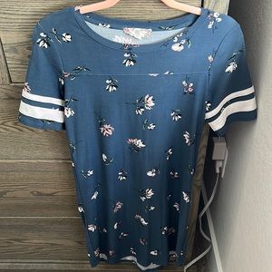 Pink rose floral dress